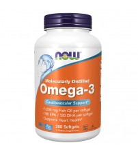 Омега 3 Now Foods Omega-3 Fish Oil 1000mg 200caps